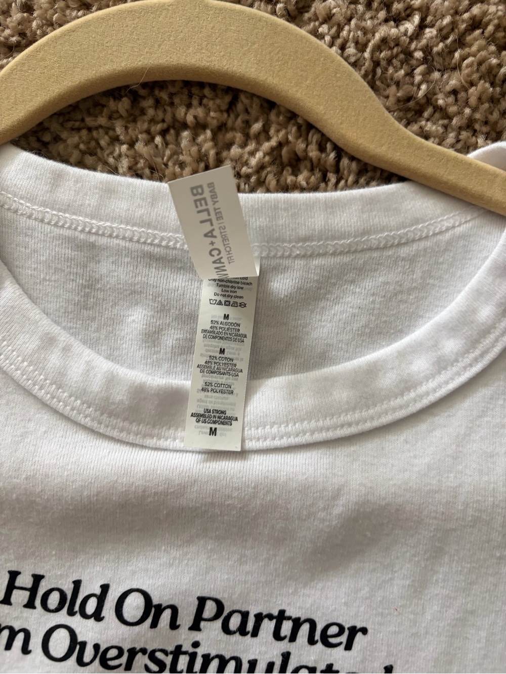 Graphic Crop Tank Top (Custom from Etsy) - White "Hold on Partner" Cowboy Frog - Picture 5 of 5